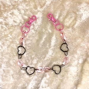 Heart shaped pant chain